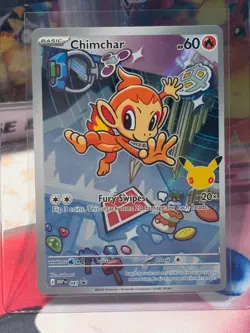 Pokemon Chimchar MEP 041 Mega Evolution Black Star Promo Illustration Rare NM/M - Image 4