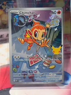 Pokemon Chimchar MEP 041 Mega Evolution Black Star Promo Illustration Rare NM/M - Image 5