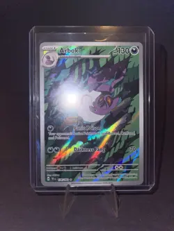 Pokemon TCG Arbok 176/162 SV05 Temporal Forces Holo Full Art Ultra Rare ENG 2024 - Image 3
