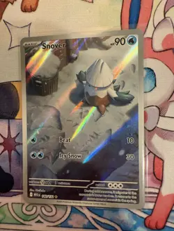 Pokemon TCG Snover 140/132 Me01: Mega Evolution Holo Illustration Rare MINT/NM - Image 2