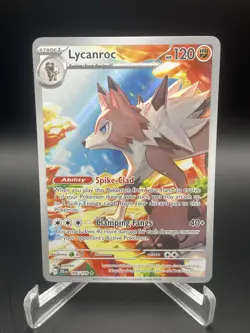 Pokemon Lycanroc 166/159 Sv09 Journey Together Illustration Rare Holo 120 HP - Image 1