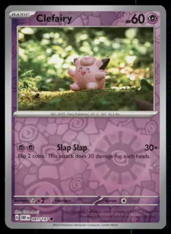 Clefairy 081/197 Common Obsidian Flames Pokemon Reverse Holo Near Mint - Image 1