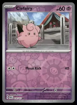 Clefairy 078/167 Common SV06: Twilight Masquerade Pokemon Reverse Holofoil NM - Image 1