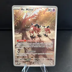 Pokemon TCG Mr. Mime 179/165 Scarlet & Violet 151 Illustration Rare Holo - Image 1
