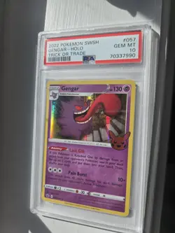 GENGAR Trick or Trade 2022 Holo Rare #057 PSA 10 Pokemon - Image 1