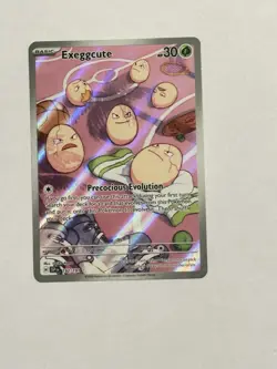 Pokemon TCG Exeggcute Illustration Rare 192/191 Surging Sparks Holo FA EN - Image 1