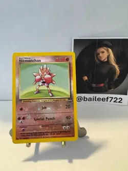 Hitmonchan 2/9 - Pokemon - Best of Game Reverse Holo Promo - SWIRL! See Photos! - Image 1