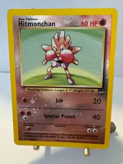 Hitmonchan 2/9 - Pokemon - Best of Game Reverse Holo Promo - SWIRL! See Photos! - Image 4