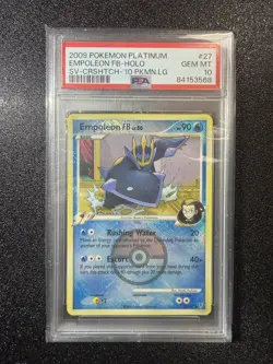 2009 POKEMON PLATINUM SUPREME VICTORS #27 EMPOLEON FB-HOLO PSA 10 - Image 1