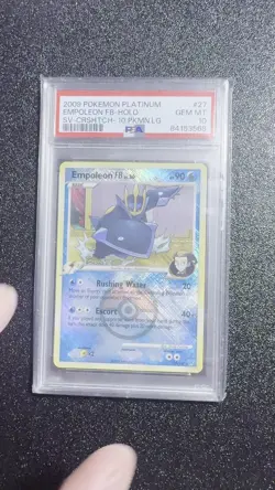 2009 POKEMON PLATINUM SUPREME VICTORS #27 EMPOLEON FB-HOLO PSA 10 - Image 2