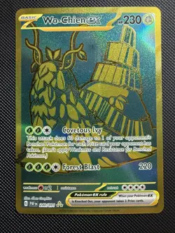 Pokemon TCG: Wo-Chien ex 240/091 Scarlet & Violet Paldean Fates Hyper Rare Gold - Image 1