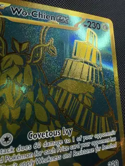 Pokemon TCG: Wo-Chien ex 240/091 Scarlet & Violet Paldean Fates Hyper Rare Gold - Image 3