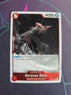 OP04-015 Roronoa Zoro Rare One Piece TCG Card Kingdom of intrigue - Image 1