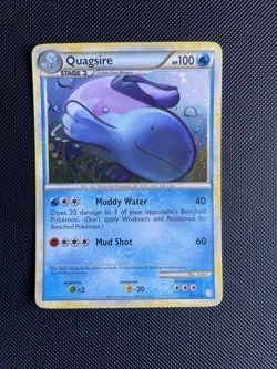 Pokemon - Quagsire Holo - 9/123 - HeartGold & SoulSilver - Rare Card - NM - Image 1