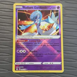 Radiant Gardevoir 069/196 Lost Origin Holo Rare Pokemon Card - Image 1