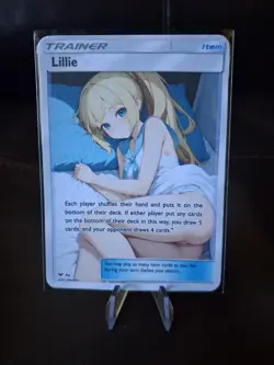 Lillie | Full Art Custom Made Pokemon Waifu ACG Trainer Art Card - Image 1