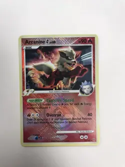 Pokemon Arcanine Platinum Crosshatch Holo Promo Card - Image 1
