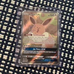 Pokemon TCG Eevee GX Promo Holo 160 HP SM233 SM Basic Beast Card English 2019 - Image 1