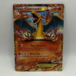 Pokemon Charizard EX XY17 Promo Holo Card HP DMG Card - Image 1