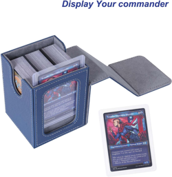 AFIING MTG Deck Box for Commander Display,Card Deck Box Fits 100 Double Sleeved - Image 2