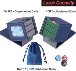 AFIING MTG Deck Box for Commander Display,Card Deck Box Fits 100 Double Sleeved - Image 3