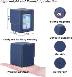 AFIING MTG Deck Box for Commander Display,Card Deck Box Fits 100 Double Sleeved - Image 4