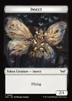 MTG Insect Duskmourn Token Token Creature Insect NM - Image 2