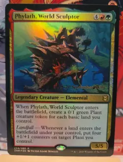 Phylath, World Sculptor #234 (Foil) (NM) Zendikar Rising ZNR Magic MTG - Image 1
