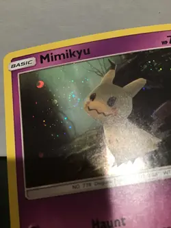 Mimikyu Pokemon Black Star Promo SM29 Cosmos Holo [Swirl Left Near Head] - Image 3
