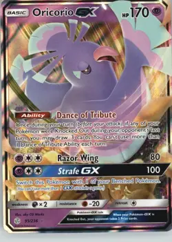 Oricorio GX 95/236 Holo GX Rare Cosmic Eclipse Pokemon Near Mint - Image 1