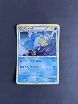 Pokemon TCG Gyarados Heartgold Soulsilver 4/123 Holo Holo Rare 2010 - LP/NM - Image 1