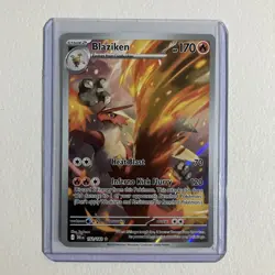 Pokemon Destined Rivals Blaziken IR Illustration Rare 192/182 - Image 1