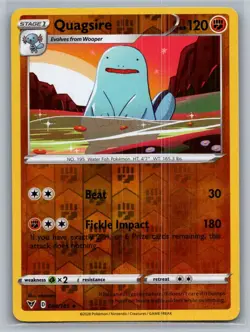 Quagsire 084/185 Rare Vivid Voltage Pokemon Reverse Holo Lightly Played - Image 1