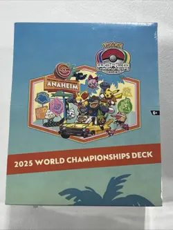 Pokemon 2025 World Championships Deck Display BOX 8 Decks Sealed Ships Today TCG - Image 1
