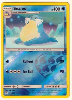 Sealeo Uncommon SM - Cosmic Eclipse 51/236 LP Reverse Holo Pokemon TCG - Image 1