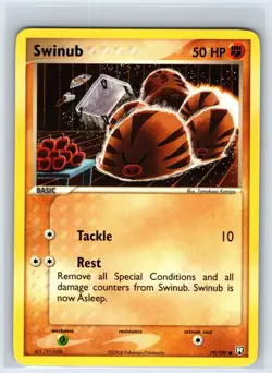 Swinub 79/109 - Komiya - Common Team Rocket Returns Pokemon Lightly Played - Image 1
