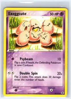 Exeggcute 33/112 Uncommon FireRed & LeafGreen Pokemon Moderately Played - Image 1