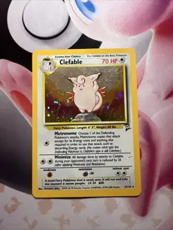 Clefable 5/130 Pokemon Base Set 2 Holo Rare LP/NM - Image 1