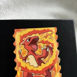 1999 Topps Pokemon #05 Charmeleon Evolution Die-Cut Movie Edition Blue Logo - Image 4