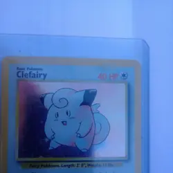 Pokemon TCG Clefairy #5/102 Base Set Unlimited Holo Rare VTG WOTC 1999 MP - Image 3