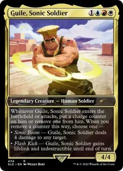 Guile, Sonic Soldier -Foil Near Mint MTG Secret Lair - Image 1