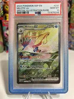 Milotic ex Pokemon Surging Sparks Special Illustration Rare 237/191 PSA 10 Guard - Image 2