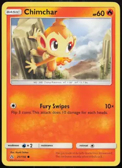 Chimchar 21/156 Common Ultra Prism Pokemon Near Mint - Image 1
