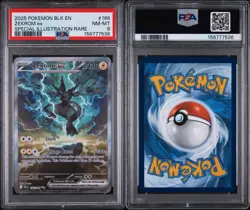 PSA 8 Zekrom ex #166 2025 Pokemon BLK EN Special Illustration Rare - Image 3