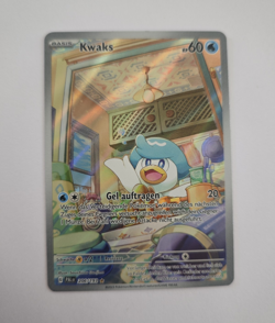 Pokemon TCG Kwaks Full Art Holo Karte 206/193 Paldea Evolved Deutsch - Image 1