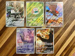 Pokemon Perfect Order POR Illustration Rare IR Lot Of 5! Rowlet, Aurorus + More! - Image 1