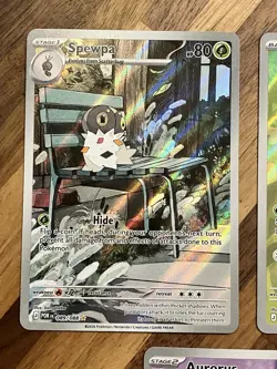 Pokemon Perfect Order POR Illustration Rare IR Lot Of 5! Rowlet, Aurorus + More! - Image 3