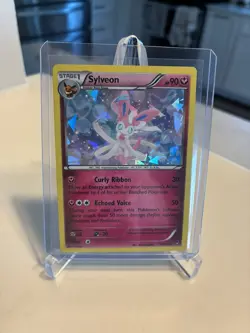 Pokemon TCG Sylveon 72/111 XY Furious Fists Cracked Ice Holo Deck Exclusive MP - Image 1