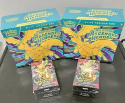 Pokemon TCG Ascended Heroes ETB (2) And Ascended Heroes Booster Bundles (2) - Image 1