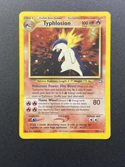 Typhlosion 18/111 Neo Genesis Holo Rare Pokemon TCG - Image 1